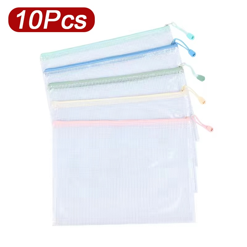 Supply Of Office Stationery - 5-30 Stück Dokumenten-Reißverschluss-Netztaschen, A4-Aktenmappe, A4-A5-Aufbewahrungstasche für
