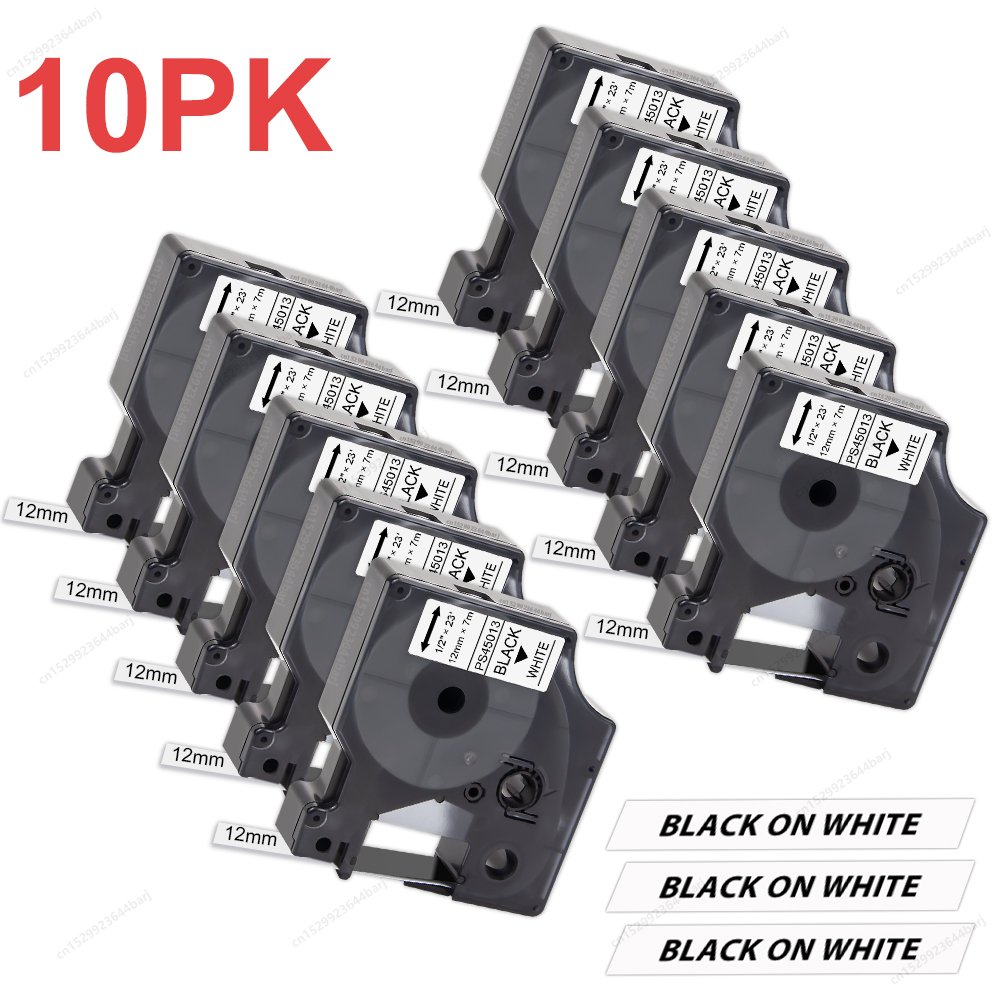 Label Printer Tape - 2 ~ 10 Stück Dymo D1