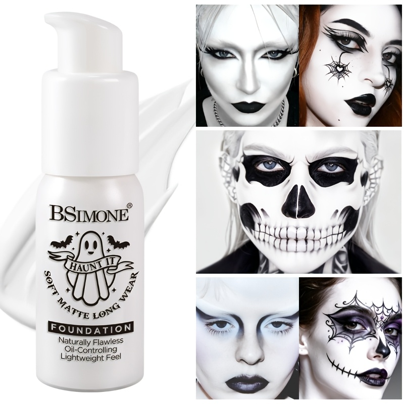 Correction Fluid White - Weiße Flüssig-Foundation, Matte Langanhaltende Gesichtsfarbe für