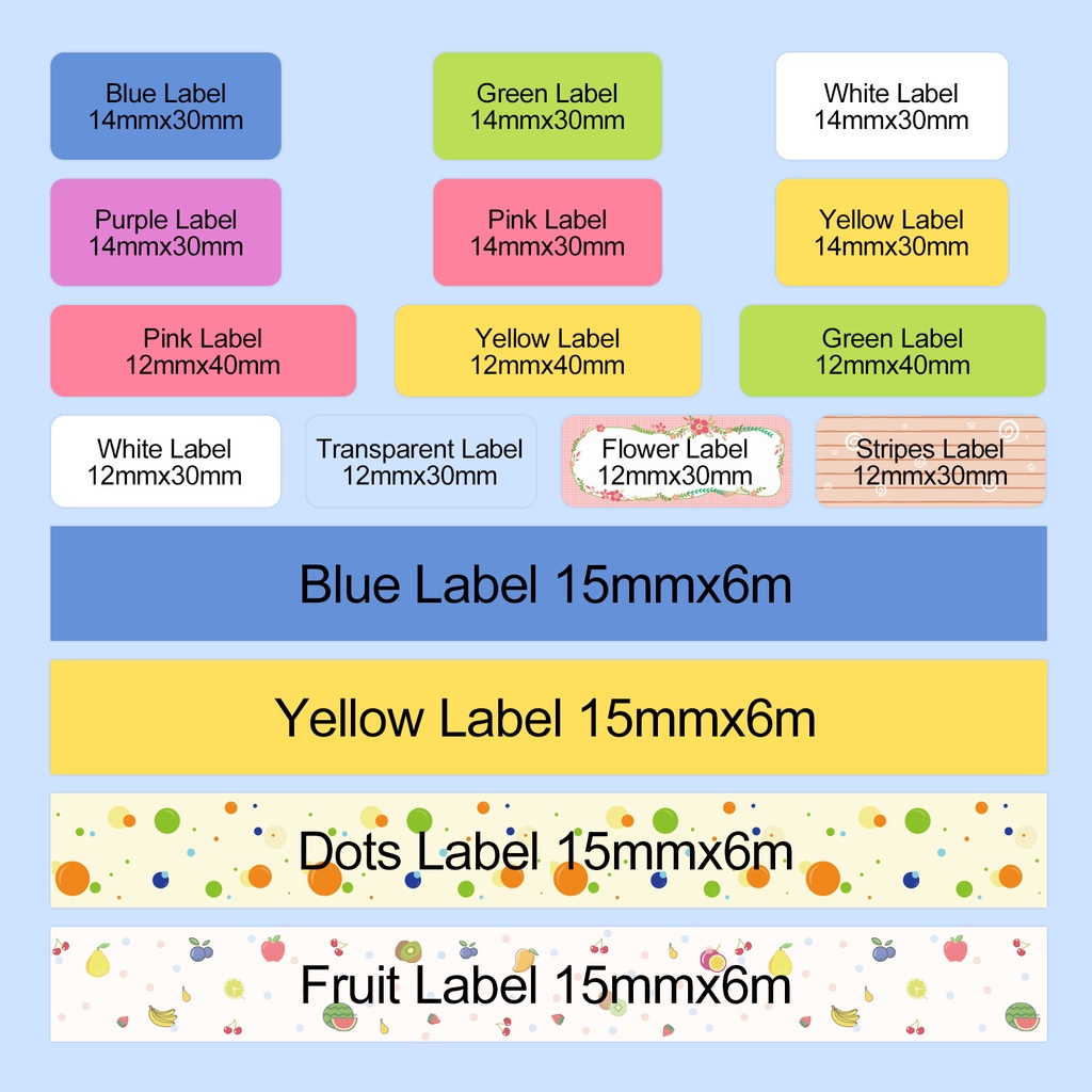 Label Printer Tape - Supvan Hot Label Druckerpapier, wasserfestes Drucketikettenband,