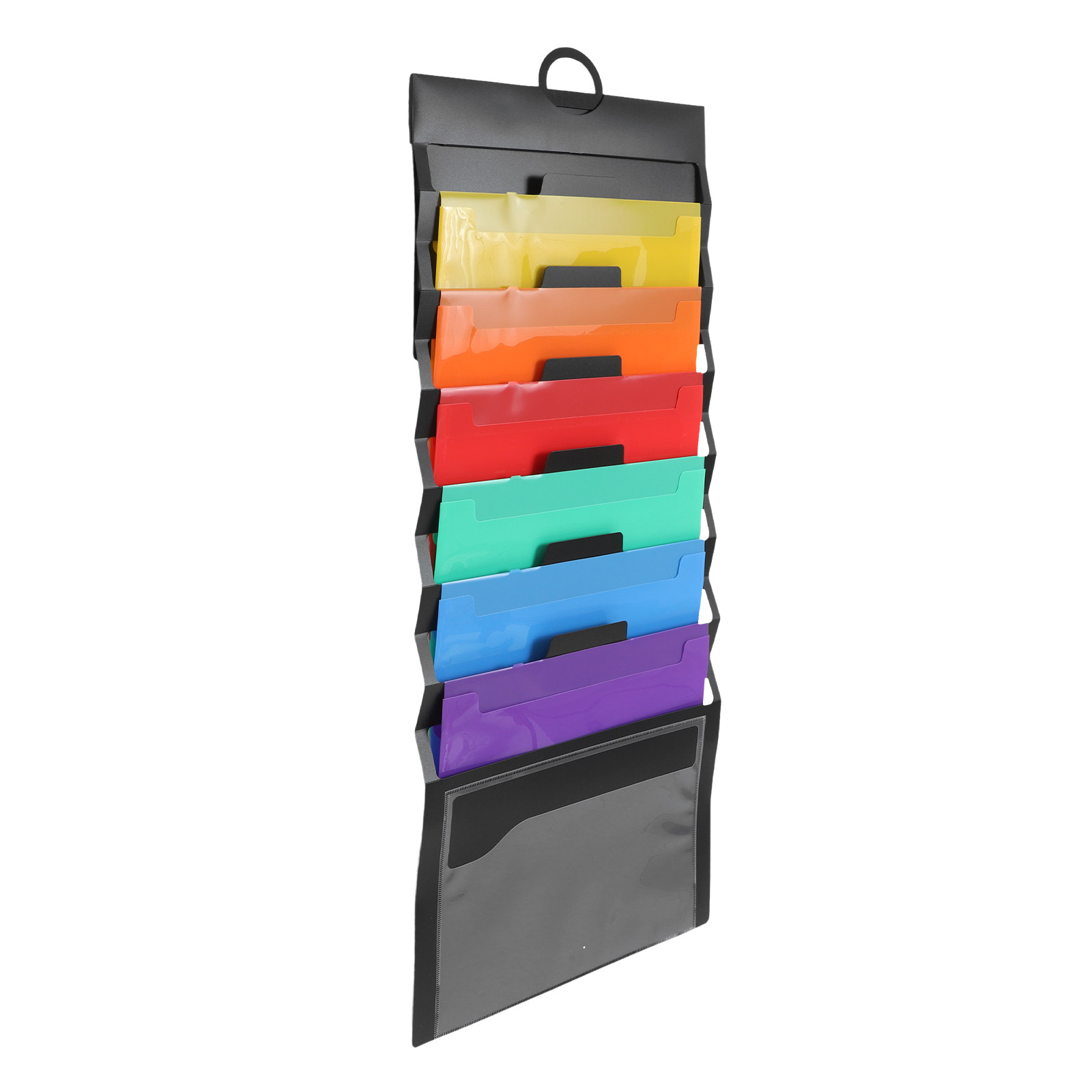 File Folder Hanging - 6-lagiger Akkordeon-Aktenordner, hängender, tragbarer Dokumenten-Organizer für
