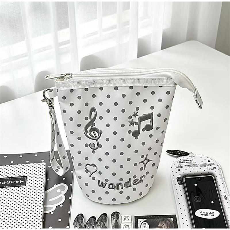 Kawaii Polka Dot Musiknoten-St – Pencil Case Large Bewertung und Preis