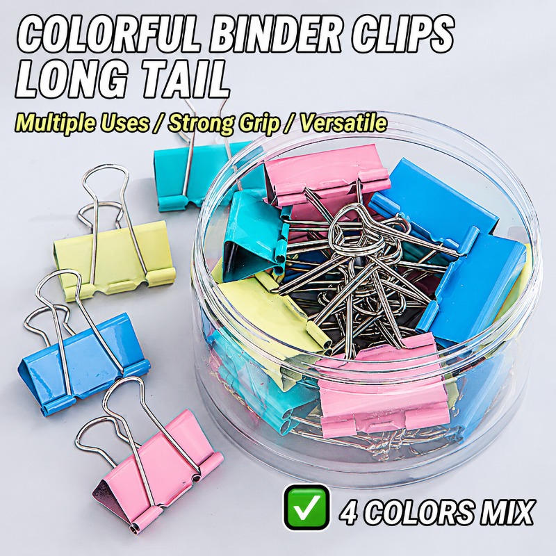 40 Stück/Set Lange Bunte Metal – Supply Of Office Stationery Bewertung und Preis