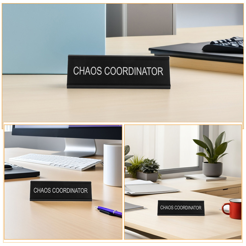 L-förmiges Chaos-Coordinator-S – Desk Name Plate Bewertung und Preis